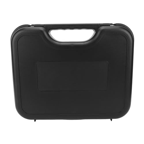 Jiawu Microphone Case, ABS Material Hard Case, Wireless Microphone with Detachable Foam Cradle Portable Handle for Wireless Mic System Studio Gig