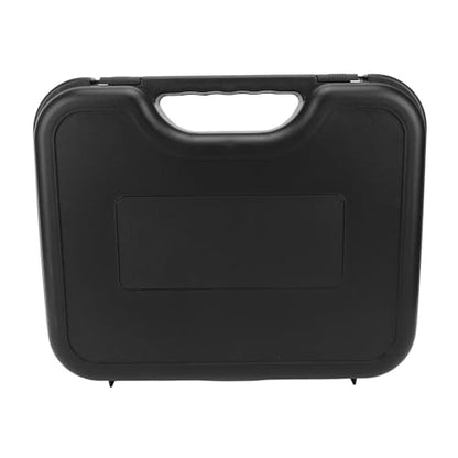 Jiawu Microphone Case, ABS Material Hard Case, Wireless Microphone with Detachable Foam Cradle Portable Handle for Wireless Mic System Studio Gig