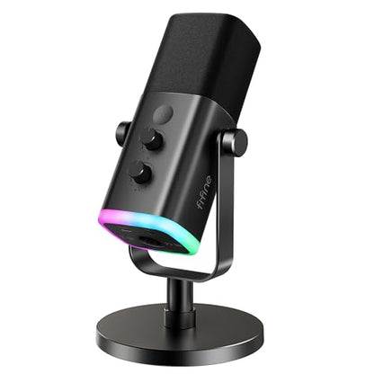 FIFINE AmpliGame AM8 USB/XLR Dynamic Microphone for Gaming Streaming - color: Black