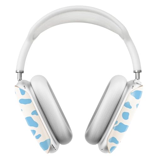 iBenzer Protective Case for AirPods Max Headphones, Ear Cups Cover for Apple AirPods Max (2024 USB-C / 2020 Lightning), MOO-velous in Light Blue, AP-MAX-125 - color: MOO-velous in Light Blue