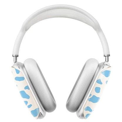 iBenzer Protective Case for AirPods Max Headphones, Ear Cups Cover for Apple AirPods Max (2024 USB-C / 2020 Lightning), MOO-velous in Light Blue, AP-MAX-125 - color: MOO-velous in Light Blue