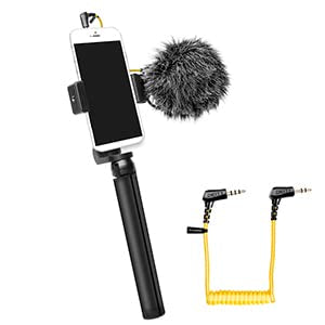 Deity V-Mic D4 Mini Microphone On-Camera Interview Mic for Vlog | Ultracompact On-Camera Mic, Plug-in Power, Trs and Trrs Cables, Dual-Track Input,Super Cardioid Compact