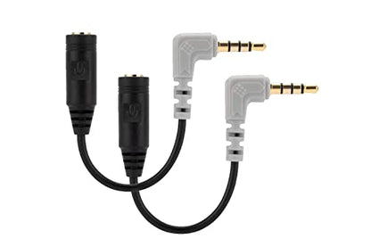 UNCLE LIGHT 2 Pack Replacement SC4 Microphone Cable, 3.5mm TRS to TRRS Adapter Connect Smartphones, Tablets with Rode VideoMic Go, VideoMicro and BOYA Mic Lavalier Microphone
