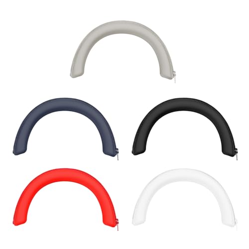 Silicone Headphones Headband Covers Replacement Headband Sleeve with Zippers for WH1000XM6 Headsets Silicone Headphone Cushion - color: Navy Blue