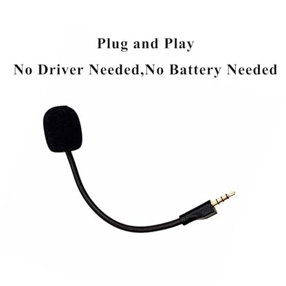 Replacement Game Mic for Steelseries Arctis 1 Headphones Detachable Microphone Boom for Gaming Headsets PS4 Pro PS5 Xbox One X Computer PC Mac 3.5mm Jack Noise Cancelling