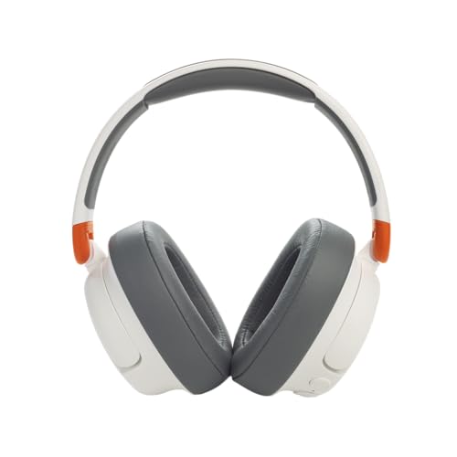 JBL JR 460NC - Cancelling Kids Headphones - White | JBL Safe Sound, Active Noise Cancelling, Communicate with built-in mic, Up to 20-hour battery life and quick recharging