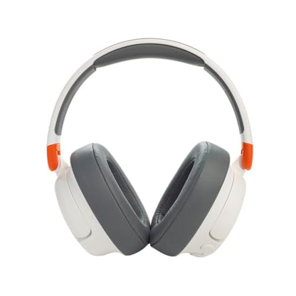 JBL JR 460NC - Cancelling Kids Headphones - White | JBL Safe Sound, Active Noise Cancelling, Communicate with built-in mic, Up to 20-hour battery life and quick recharging