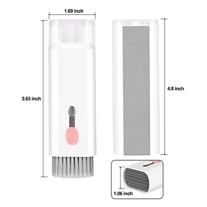 7-in-1 Electronic Cleaner Kit,Keyboard Cleaner,Laptop Cleaner Kit for Monitor, Cell Phone, Headset, Lego, Laptop Camera Lens (Pink) - color: Pink