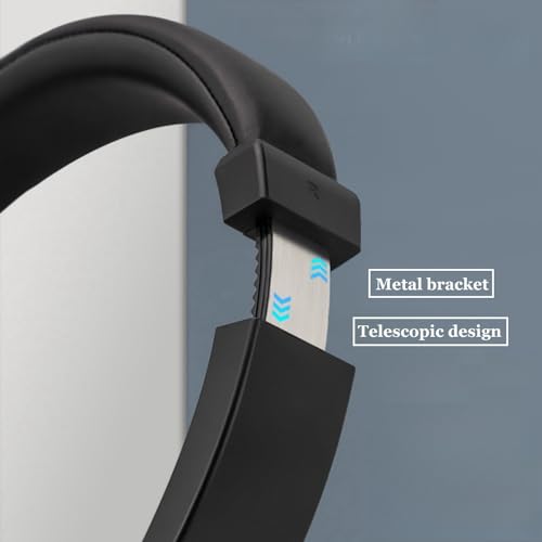 Wireless Bluetooth Headphones with FM Radio, Over-Ear Wireless Headset for TV, Computer & Phone, No Audio Delay Deep Bass Headphone Ultra-Lightweight Design for Teens & Elderly (Black)