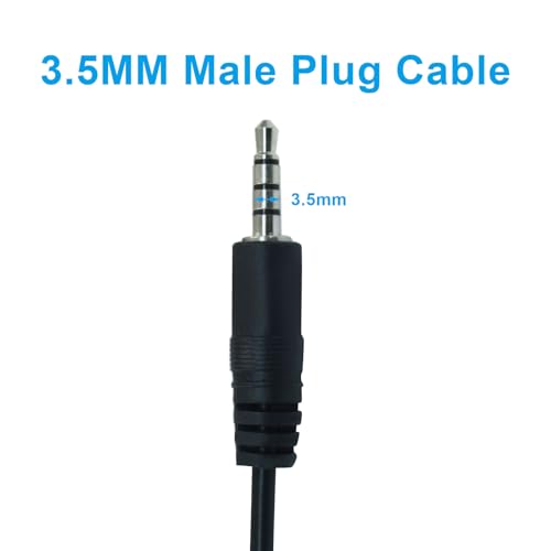 Jiozermi 3.5mm Male to Bare Wire TRRS Audio Cable, 3ft, 4 Pcs | 4 Pole Stereo, 1/8" TRRS Male Jack, For Speaker Headphone Microphone, Cable Repair - size: 3ft