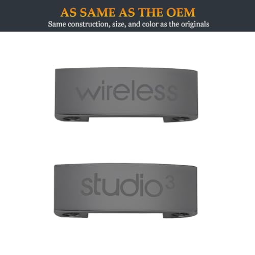 Studio 3 Hinge Replacement Parts as Same as OEM A1914 Repair Kit Durable Accessories Compatible with Beats by Dre Studio3 (A1914) and Studio Pro (A2924) Wireless Headphones (Gray) - color: Gray