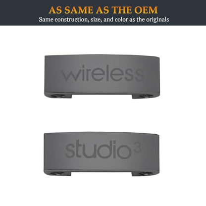Studio 3 Hinge Replacement Parts as Same as OEM A1914 Repair Kit Durable Accessories Compatible with Beats by Dre Studio3 (A1914) and Studio Pro (A2924) Wireless Headphones (Gray) - color: Gray