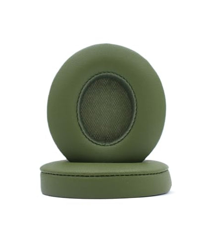 Replacement Ear Pads Compatible with Beats Solo 3.0 Wireless Army Green | for Beats Solo2 wired headphones Memory Foam/Protein Leather Earpads Earmuffs(Not for Studio headphones) - color: Army Green