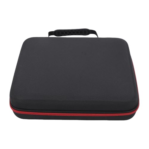 Tbest Wireless Microphone Case Shockproof Travel Storage Bag for Handheld Microphones Receivers Adapters Holds 4 Mics Polyester Sponge 29x26x7cm