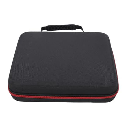 Tbest Wireless Microphone Case Shockproof Travel Storage Bag for Handheld Microphones Receivers Adapters Holds 4 Mics Polyester Sponge 29x26x7cm