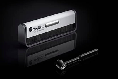 Pro-Ject Cleaning Set Basic, Carbon Fibre Cleaning Brush for Record and Carbon Needle Brush