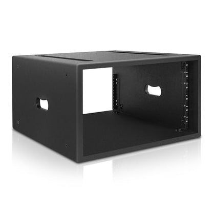 Sound Town 6U PA/DJ Rack/Road Case with 6-Space, Industry-Grade 0.7" (18mm) Plywood with Polyurea Coating, 20.7" Rackable Depth - Pro Tour Grade (STRCP-6U) - size: 6U with 20.7" Depth