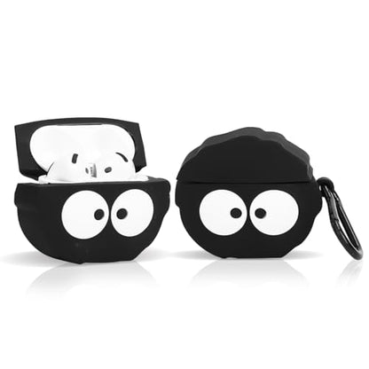 (2Pack+Cleaner Pen) XMBYGY Case for Apple AirPods 4th Generation Earbuds with Cleaning Pen Kit, Silicone Cute Charging Case Shockproof Protective Cover and Carabiner for AirPods 4 (ELF+A) - color: ELF+A