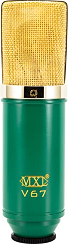 MXL V67G FET Designed Condenser Microphone | Large 32mm Pressure Gradient Condenser Capsule - Gold-sputtered, 6 Micron Density Diaphragm - style: MXL V67G