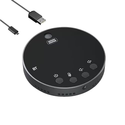3 in 1 USB Computer Speaker with Microphone, PC Laptop Desktop Conference Speaker with Mic for Smart Home Office and Online Study，360 Degree Enhanced (4) - style: 4