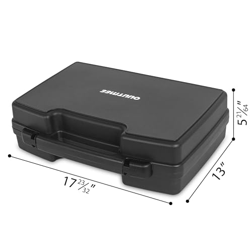 17" x 11.22" x 4.96" Portable Hard-Shell Case | Customizable Foam Case with Pre-cut Foam Interior, Suitable for Storing Electronics, Microphones, Cameras, and Equipment, etc - size: 17"
