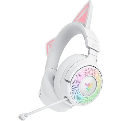 Razer Kraken Kitty V3 Pro Wireless RGB Gaming Headset, White - color: Mercury White