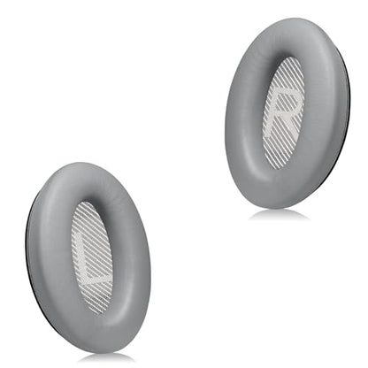 Headphones Replacement Ear Pads, Protein Leather earpad Cushions for Bose Quiet Comfort QC35 Headphones, Replacement Earpads, Softer Memory Foam - Gray - color: Grey