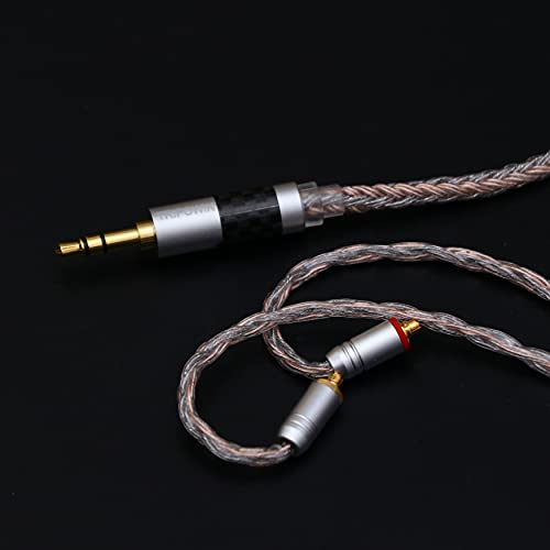 Linsoul Tripowin Jelly 16-Core Hybrid Mixed Conductor IEM Upgrade Cable | 21 Wires Per Core, OCC+Alloy Copper Graphene+OCC Mixed, Braided Wire for Audiophile Musician, 3.5mm, MMCX - size: MMCX, style: 3.5mm