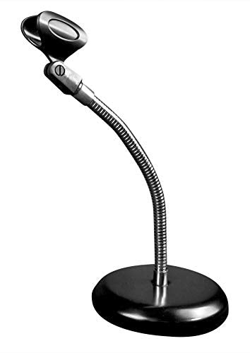 Rockville RDMS6 Studio Desktop Mic Stand, 11.8" Gooseneck, Weighted Base