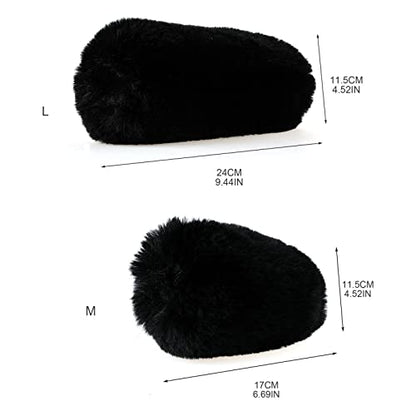 Microphone Windscreen 24CM Windproof Sweater Black Color for Microphones Furry Wind Microphone Furry Windscreen Outdoor WindShield Mic Windshield Muff for GO