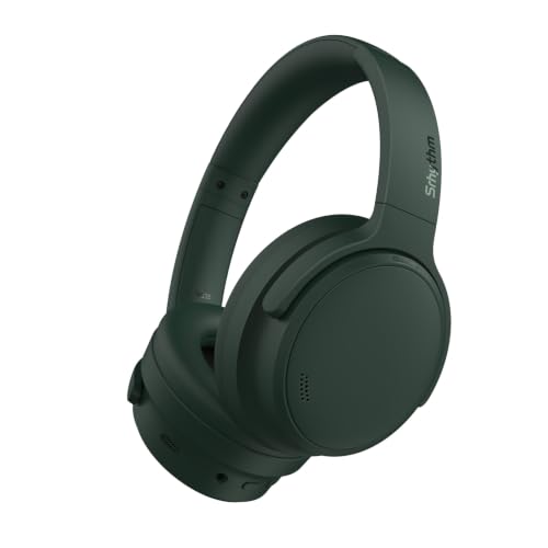 Srhythm NiceComfort 35(2nd Gen)Noise Cancelling Headphones 4-Speakers 40kHz | HD Sound,140 Hours' Ultra-long Playtime for Travel, Bluetooth 6.0, 5 Microphones ENC,Transparency,Spatial Audio,Low Latency - color: Forest Green