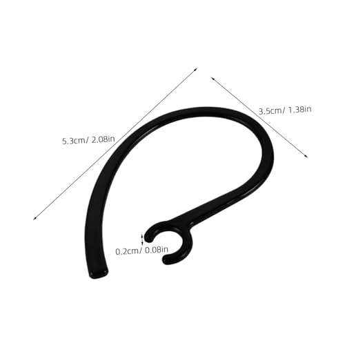 10pcs Silicone Earbud Tips with Anti-Slip Ear Hooks Comfortable Durable Earbud Accessories for Running and Gym Use Enhanced Sound Stability