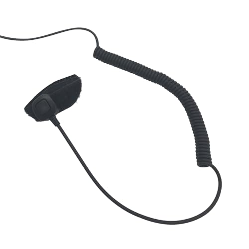 Walkie Talkie 3.5mm Female Inputs Aux Audio Adapter Push-to-Talk Finger PTT Button Compatible with BaoFeng Kenwood Retevis Samcom, for General Electronic Earmuffs to K1 Radios
