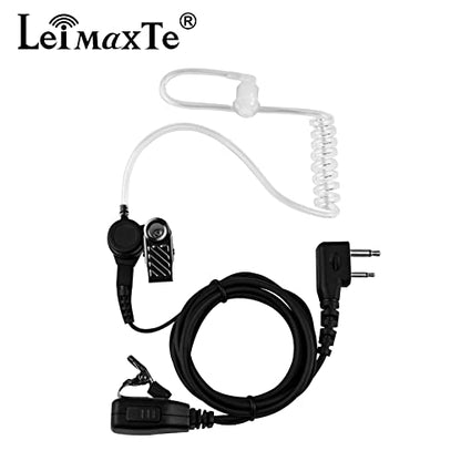 IC-F4011 Earpiece for ICOM 2 Way Radio,IC-F24S IC-F14 IC-F11 IC-F21 IC-F4011 IC-F3011 IC-F3013 IC-F3GT Headset with Mic PTT FBI Security Surveillance Acoustic Tube Walkie Talkie Headphone
