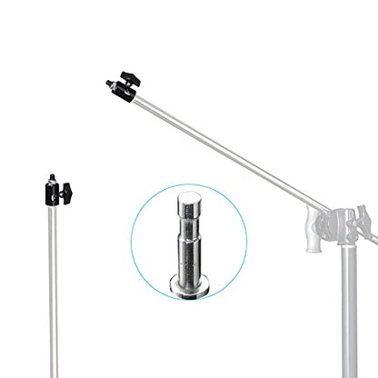 WELLMAKING 2PCS Rapid Adapter 3/8" Screw Mount Bracket for Light Stands | designed for DSLR cameras, boom arms and studio lighting accessories & stable mounting solutions for photography setups.