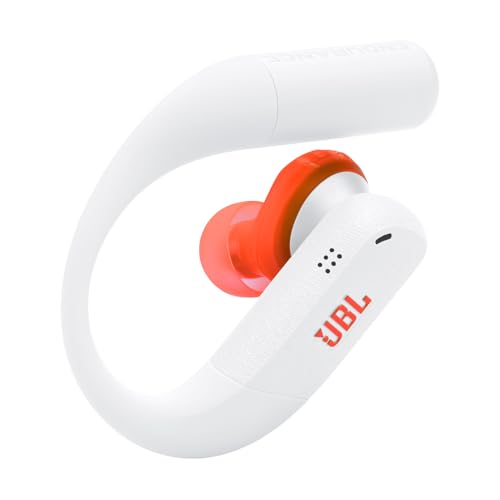JBL Endurance Peak 4 True Wireless Noise Cancelling Sport Earbuds Bundle with gSport Case (White) - color: White