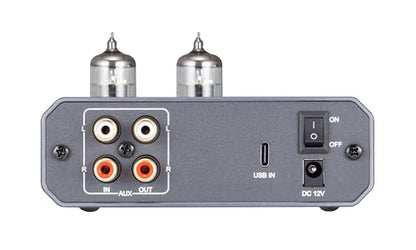 xDuoo MH-02 DAC Headphone Amplifier Combo, 6J1 Tube Preamp, 1300mW Powerful Output Class A amp, Two-Stage GAIN Switch USB C Input Support up to PCM32bit/ 384KHz and DSD256