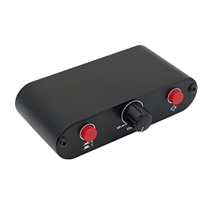 2-Way RCA Stereo Audio Switch Input Signal Source Switcher Selector Splitter Box（2 in 1 Out / 1 in 2 Out）-RC21 - color: 2-way audio switch
