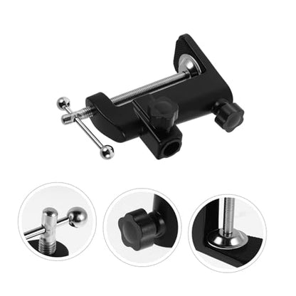 Toyvian Adjustable Microphone Boom Arm Stand: Metal Base Desk Mount Clamp for Streaming Podcasting Recording - Compatible with Various Mic