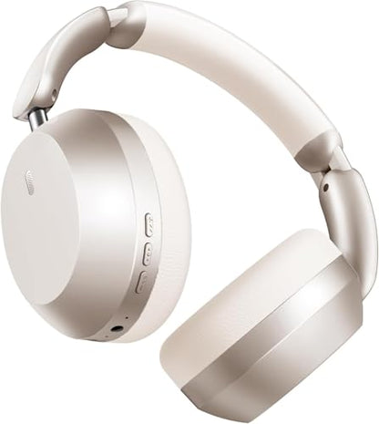 Wentronic Y04 Bluetooth Headphones Active Noise Cancelling Wireless Over Ear Headsets 48 Hours Playtime High Sound Quality Foldable Earphones with Soft Ear Cushion for Travel - Starlight - color: Starlight