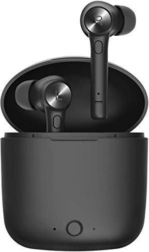 Bluetooth 5.0 Wireless Earbuds, Bluedio Hi(Hurricane) Wireless Earbud Headphones in-Ear Earphones with Charging Case, Mini Car Headset Built-in Mic for Cell Phone/Running/Android, 5Hrs Playtime