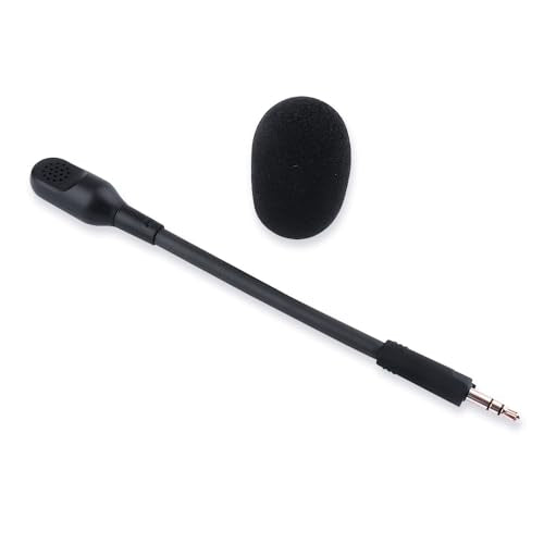 Barracuda X Mic Replacement for Razer Barracuda X Wireless Gaming Headphone,3.5mm Detachable Gaming Microphone Boom (Black) - color: black