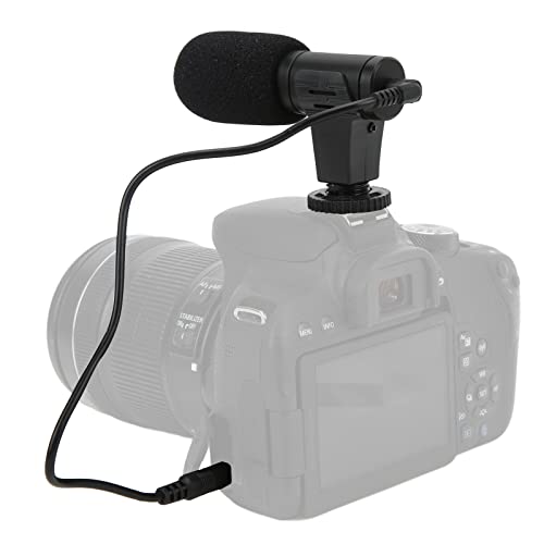 VBESTLIFE Universal 3.5mm Mobile Phone & Camcorder Camera Video Mic for Live Conference & Vlog