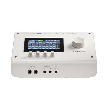 Yamaha URX44V 6-In / 4-Out Dual USB-C Audio/Video Interface With Touchscreen, Includes Cubase Al, WaveLab Cast, Basic FX Suite, and Steinberg Plus Software Bundle, White URX44V W | Includes Touchscreen, Includes Cubase Al, WaveLab Cast, Basic FX Suite, an