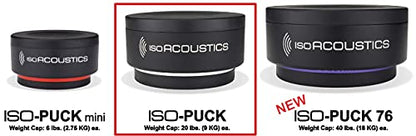 IsoAcoustics Iso-Puck Series Acoustic Isolators (Iso-Puck, 20 lbs max/Unit, 2-Pack) - size: Iso-Puck, 2 Pack