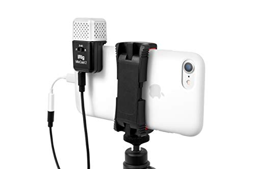 IK Multimedia iRig Mic Cast 2 mini Vocal Microphone with Front, Rear, Omni Recording, for Podcast, Video, Streaming and More - Compatible with iPhone, iPad, Android and All Popular apps - style: iRig Cast 2