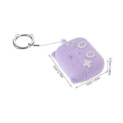 Earbud Case Covers: Silicone Earphone Protective Skin Accessories Earphone Charging Case Covers for Women Men Compatible with Airpods 3 Violet