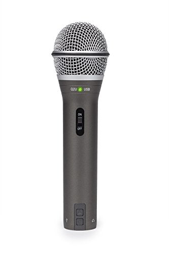 Samson Q2U USB/XLR Dynamic Microphone Recording and Podcasting Pack