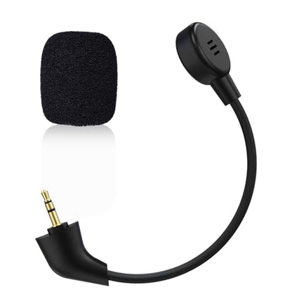 Replacement Mic Boom Compatible with Kingston HyperX Cloud II 2nd Gen/Cloud Core/Cloud Pro/CloudX Gaming Headsets – 3.5mm Detachable Straight Plug Microphone for Wired Headphones - size: Straight End Mic