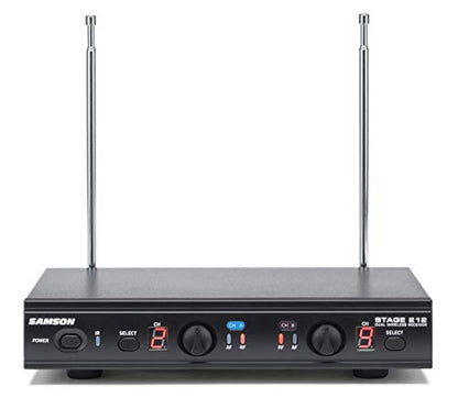 Samson Technologies Samson Stage 212 Handheld Dual-Channel Wireless System with (2) Q6 Dynamic Microphones (E Band) | System w (2) Q6 Mics
